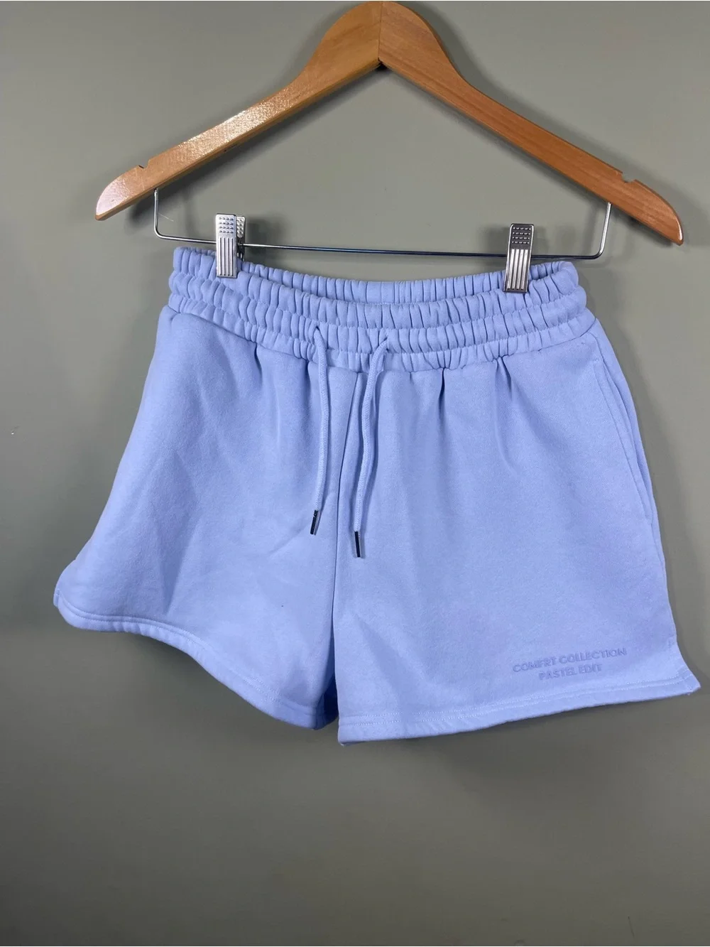 Comfort Collection Pastel Blue Athletic Lounge Shorts